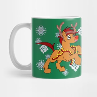Chess the Red-Nosed Mustang Mug